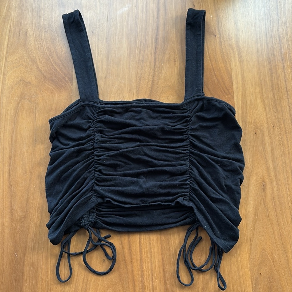 Free People Ruched Crop Top - Picture 3 of 4